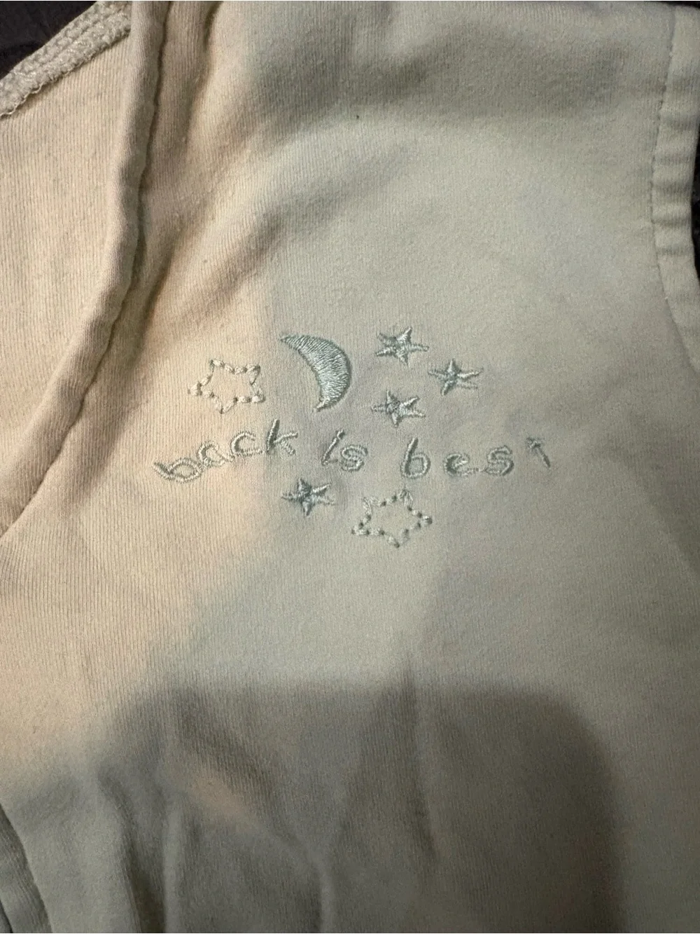 Sleeveless Zip-Front Infant Sleep Sack in Light green